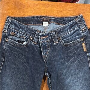 Silver Jeans Women's Dark Blue Straight Leg Jeans